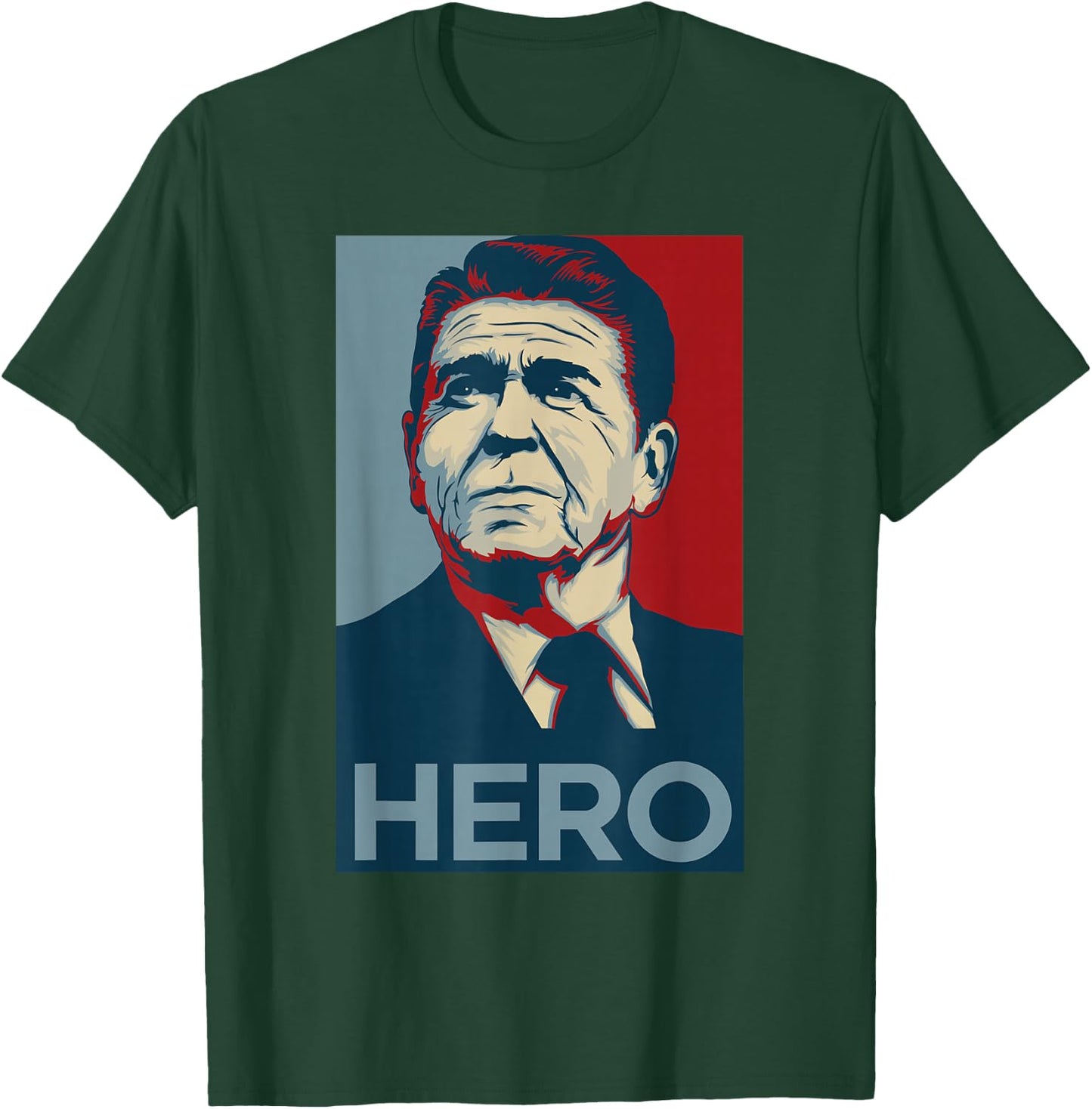 Ronald Reagan, President | USA, America T-Shirt - T-Shirt | Forest