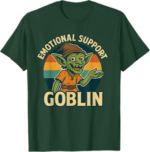 Emotional Support Goblin Character Vintage Funny MMORG T-Shirt - T-Shirt | Forest