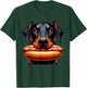 Doberman Eating Hotdog Dog Lover Wiener Sausage Food Lover T-Shirt - T-Shirt | Forest