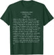 A Christmas Carol Charles Dickens Book Reader Gift T-Shirt - T-Shirt | Forest