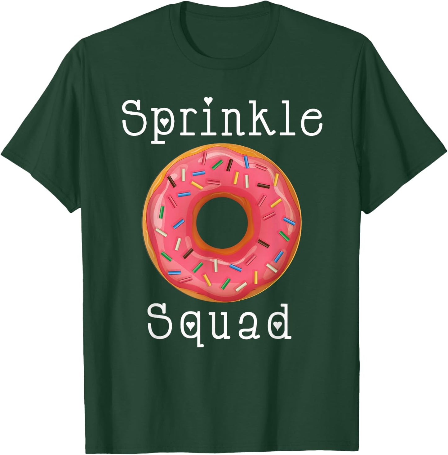 Donut Sprinkle Squad and Girls Matching Group T-Shirt - T-Shirt | Forest