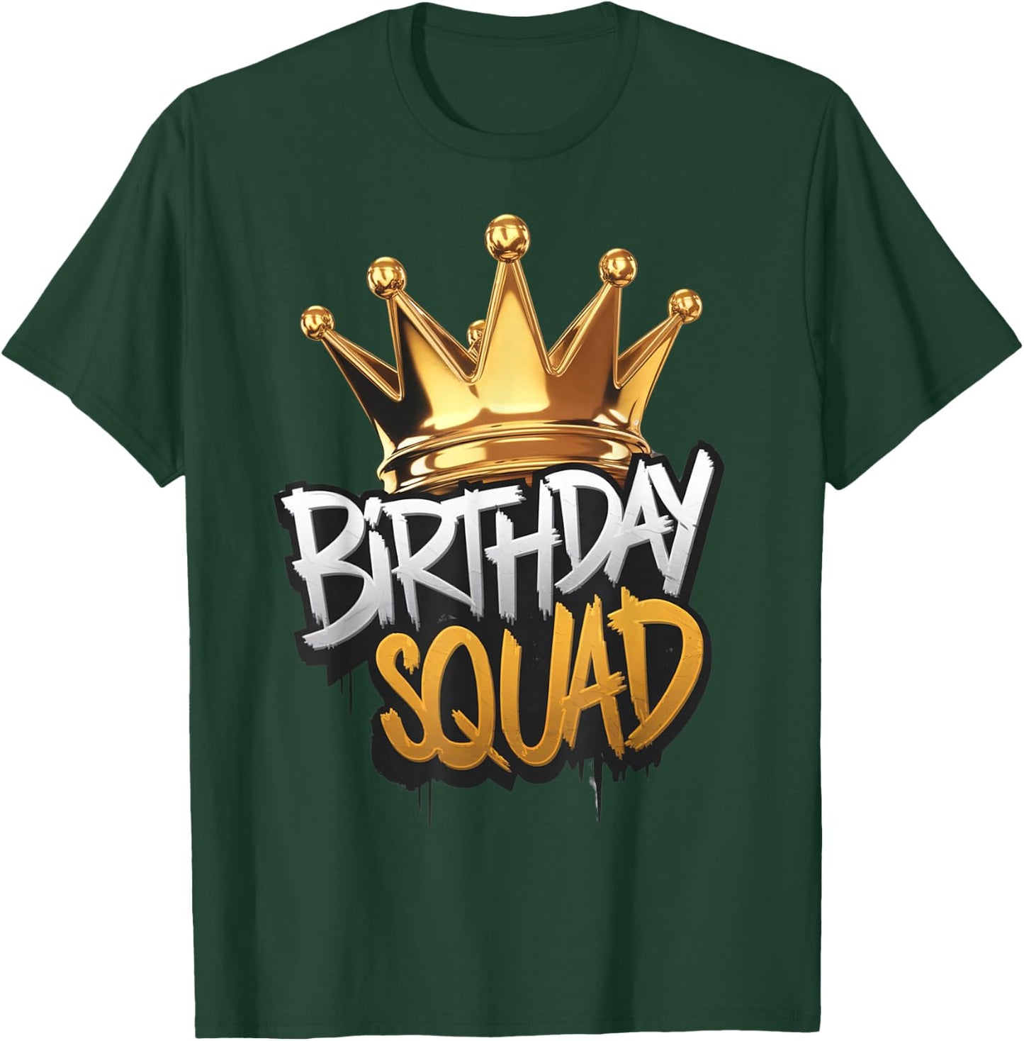Family Birthday Squad Matching Design Celebrate Bday Party T-Shirt - T-Shirt | Forest