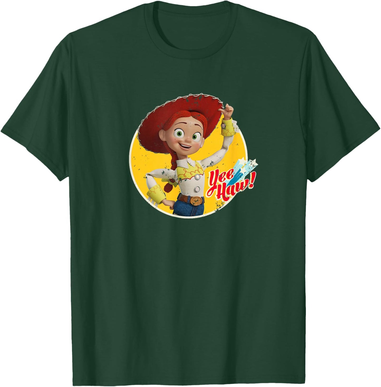 Disney Pixar Toy Story 4 Cowgirl Jessie Yee Haw T-Shirt - T-Shirt | Forest
