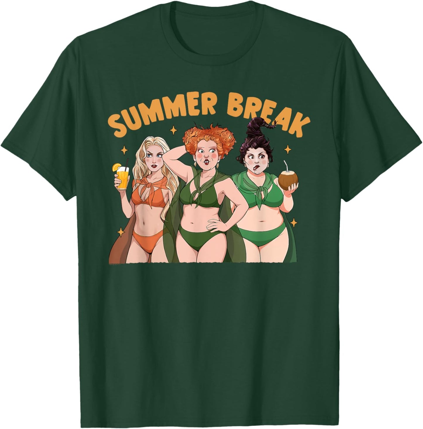 Summerween Pumpkin Halloween Spooky Summer Trip T-Shirt - T-Shirt | Forest