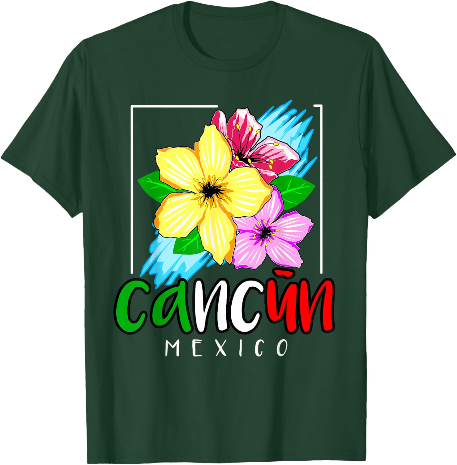 Cancun Mexico Souvenir Gift Spring Break Summer Vacation T-Shirt - T-Shirt | Forest
