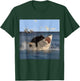 Cat Biting Shark Funny T-Shirt - T-Shirt | Forest