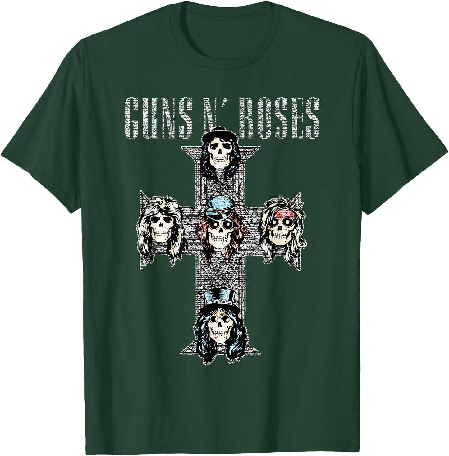 Guns N' Roses Official Vintage Cross T-Shirt - T-Shirt | Forest