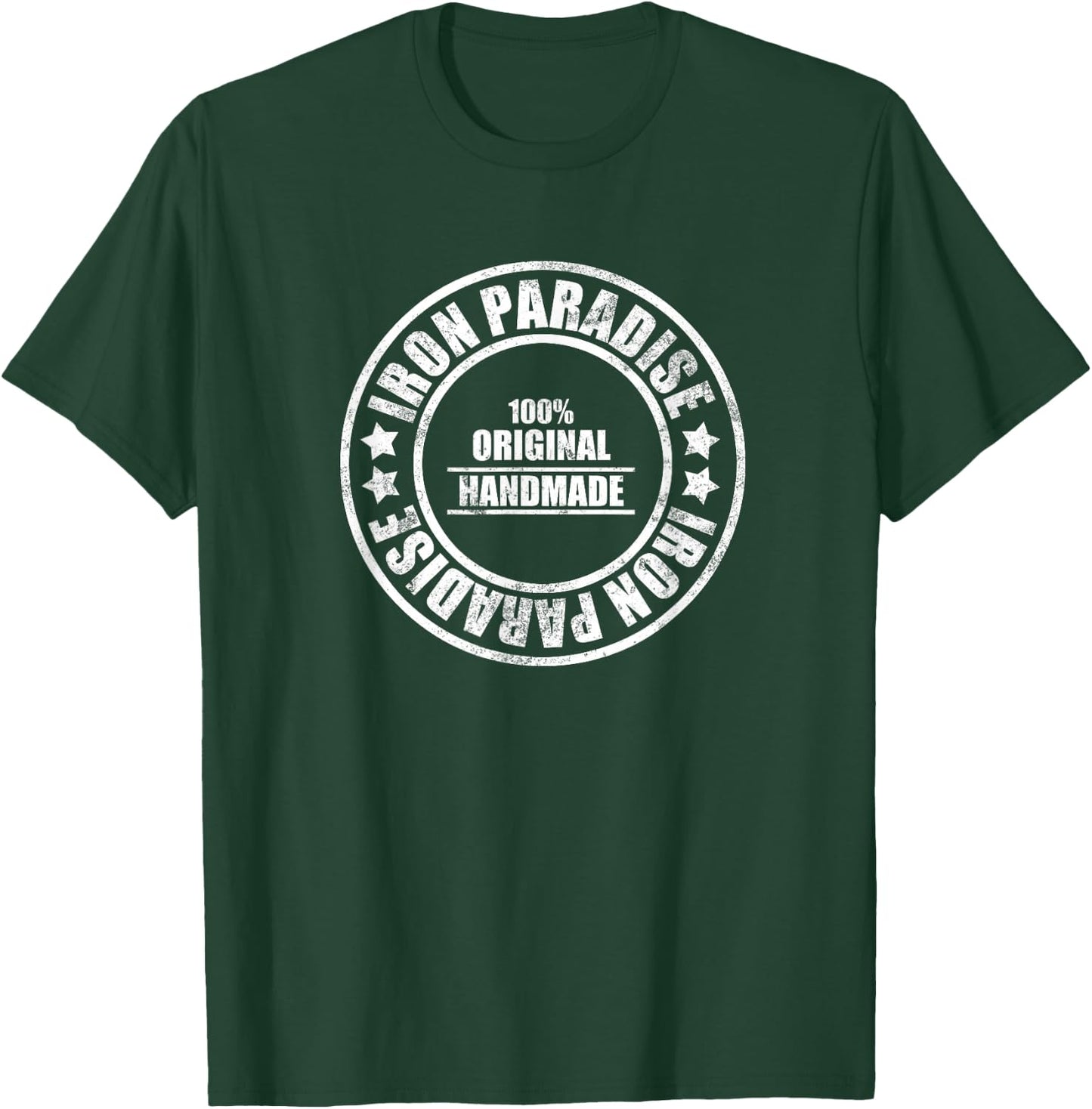 Iron Paradise 100% Original Handmade Gym Workout Wear T-Shirt - T-Shirt | Forest