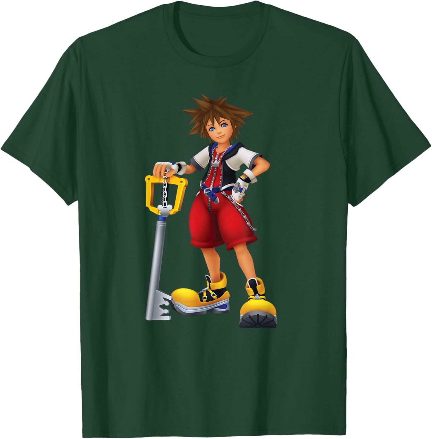 Disney Kingdom Hearts Sora Key Blade T-Shirt - T-Shirt | Forest