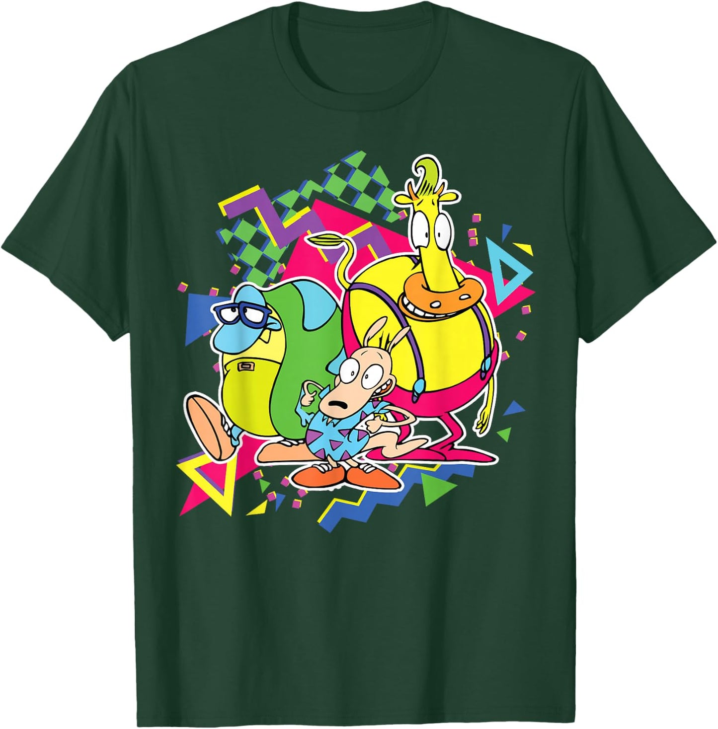 Nickelodeon Rocko's Modern Life 90's Group T-Shirt - T-Shirt | Forest
