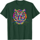 Psychedelic Trippy Rainbow Tiger Head Shirt T-Shirt - T-Shirt | Forest