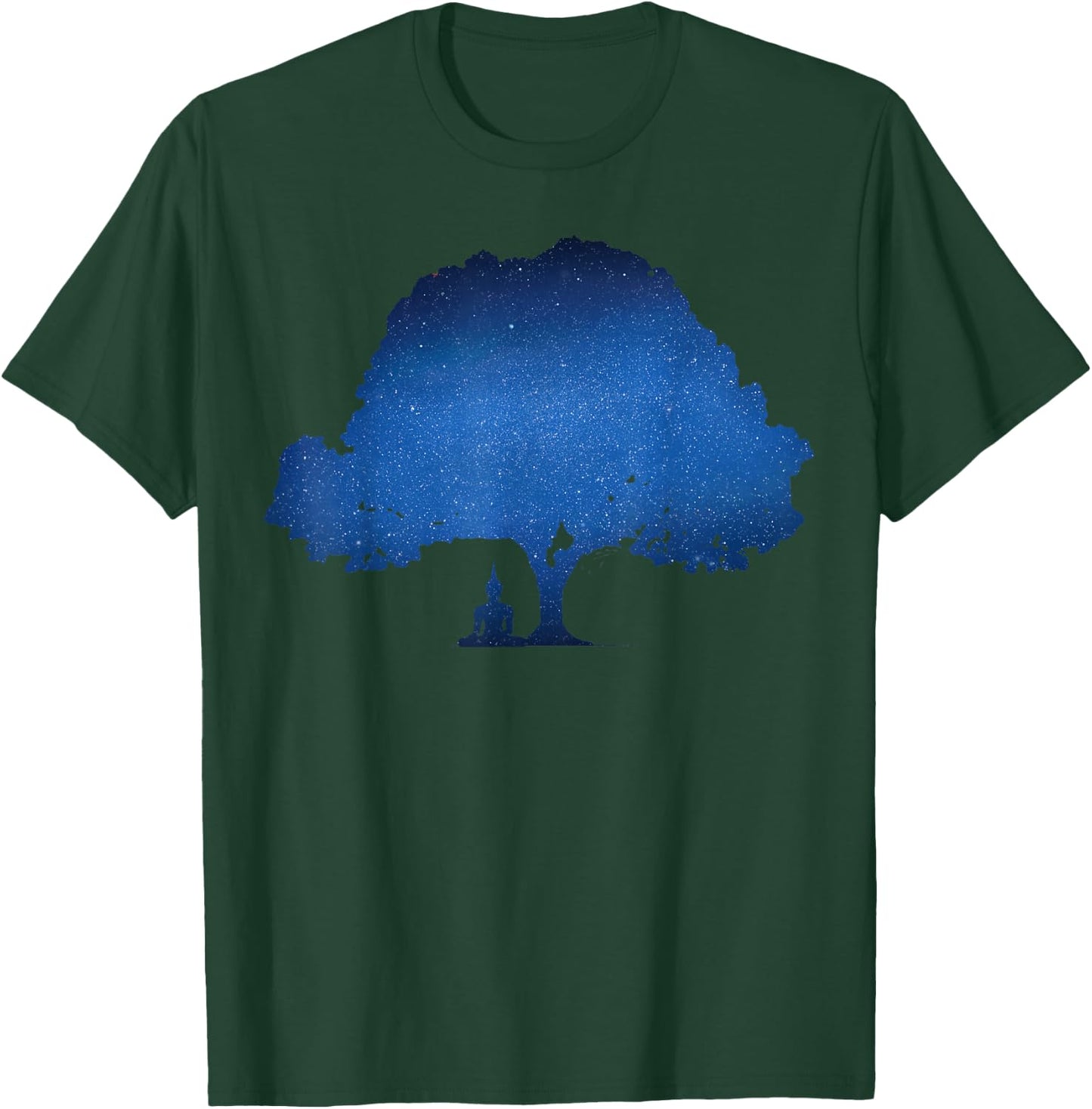 Beneath the Bodhi Tree Buddhism T-Shirt - T-Shirt | Forest