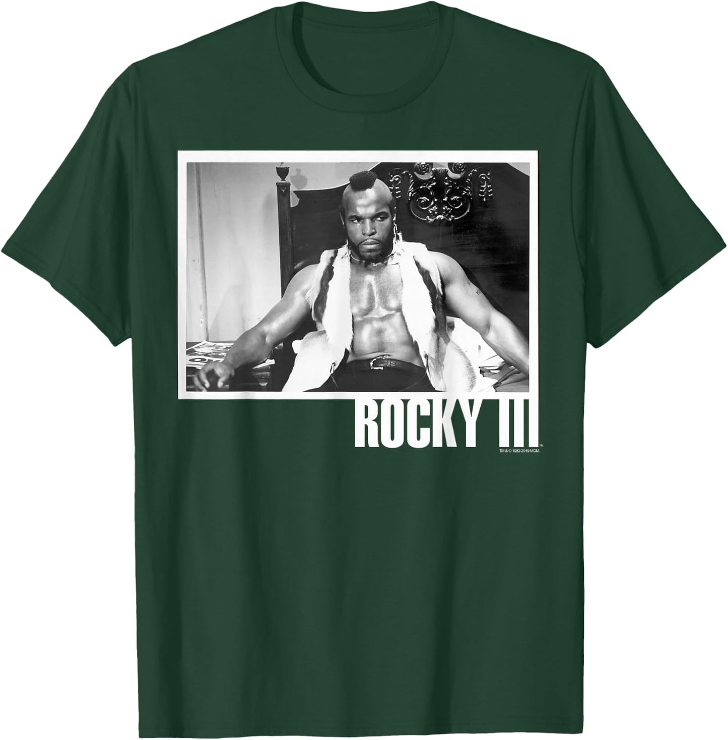 Rocky 3 Clubber Lang Black And White Photograph T-Shirt - T-Shirt | Forest