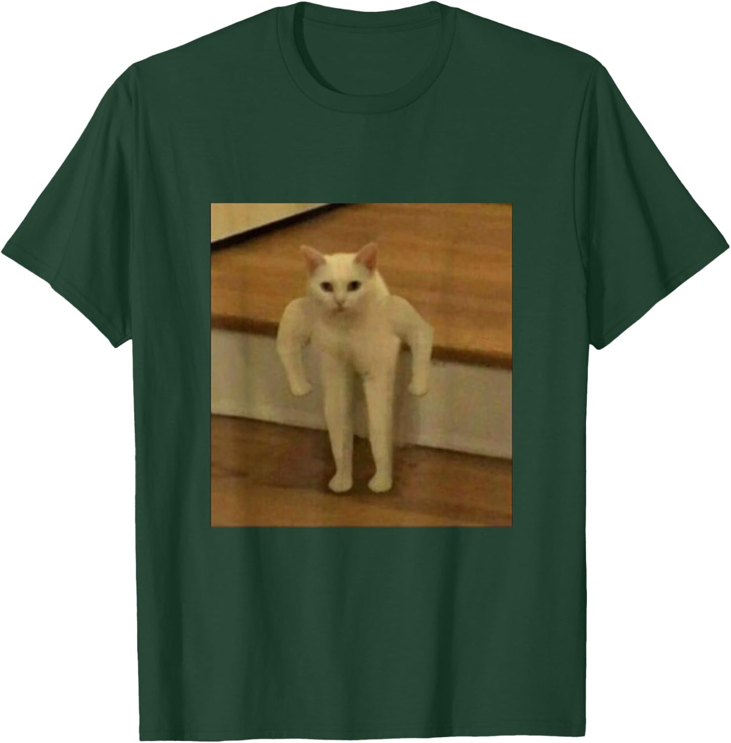 Buff Kitty Cat Cursed Long Dank Memes Kitty Internet Kitten T-Shirt - T-Shirt | Forest