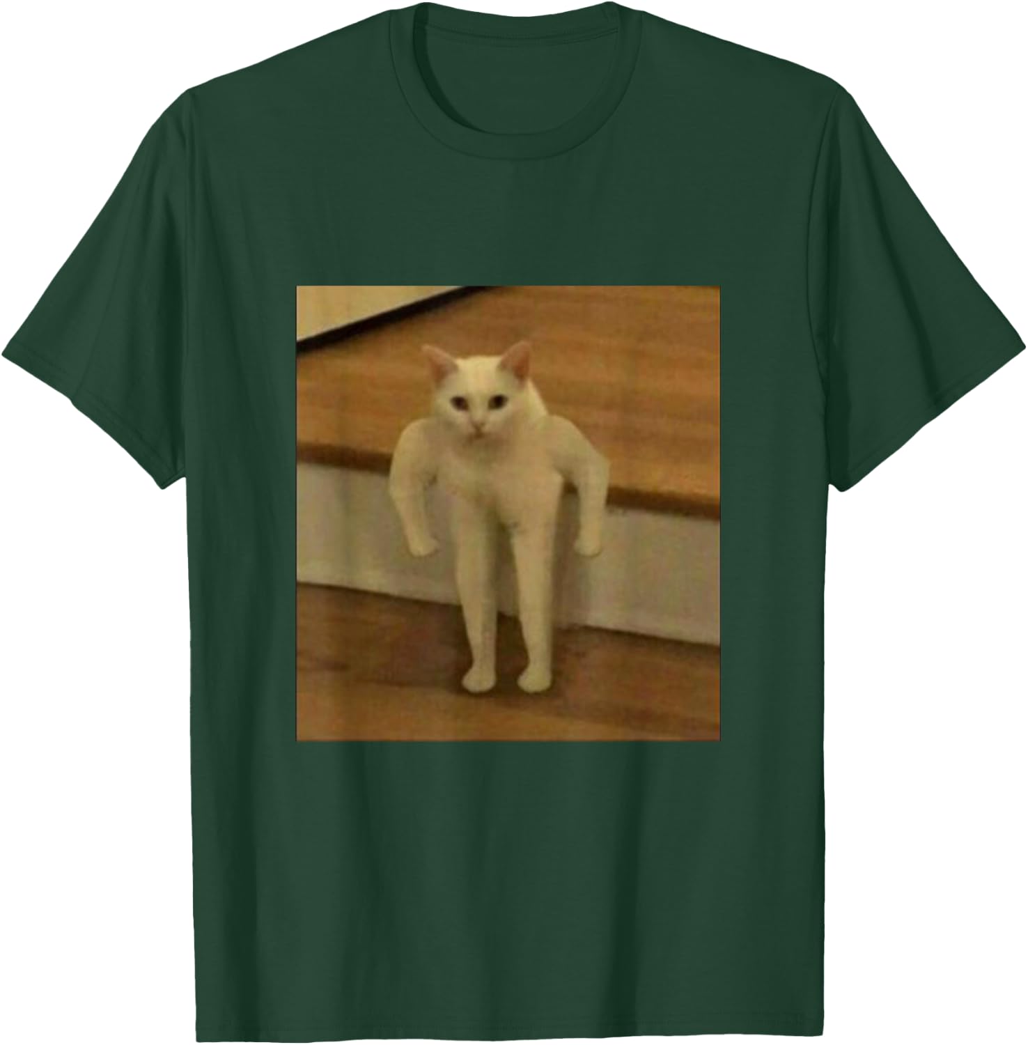 Buff Kitty Cat Cursed Long Dank Memes Kitty Internet Kitten T-Shirt - T-Shirt | Forest