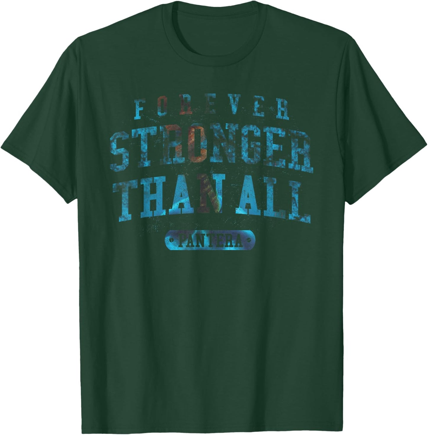 Pantera Official Forever Stronger Than All Blue T-Shirt - T-Shirt | Forest