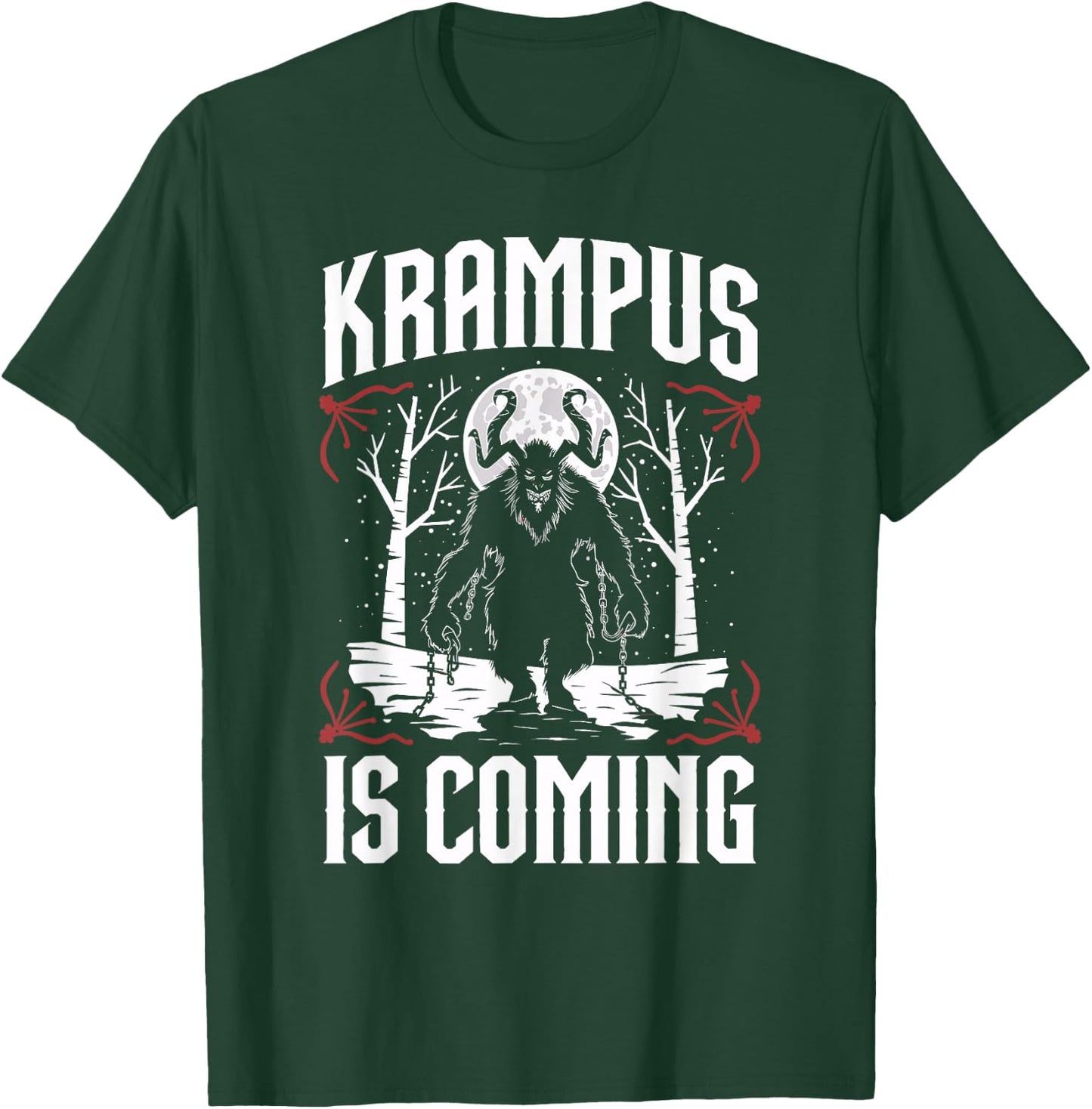 Krampusnacht Christmas Monster Krampus Lover Festive Horror T-Shirt - T-Shirt | Forest