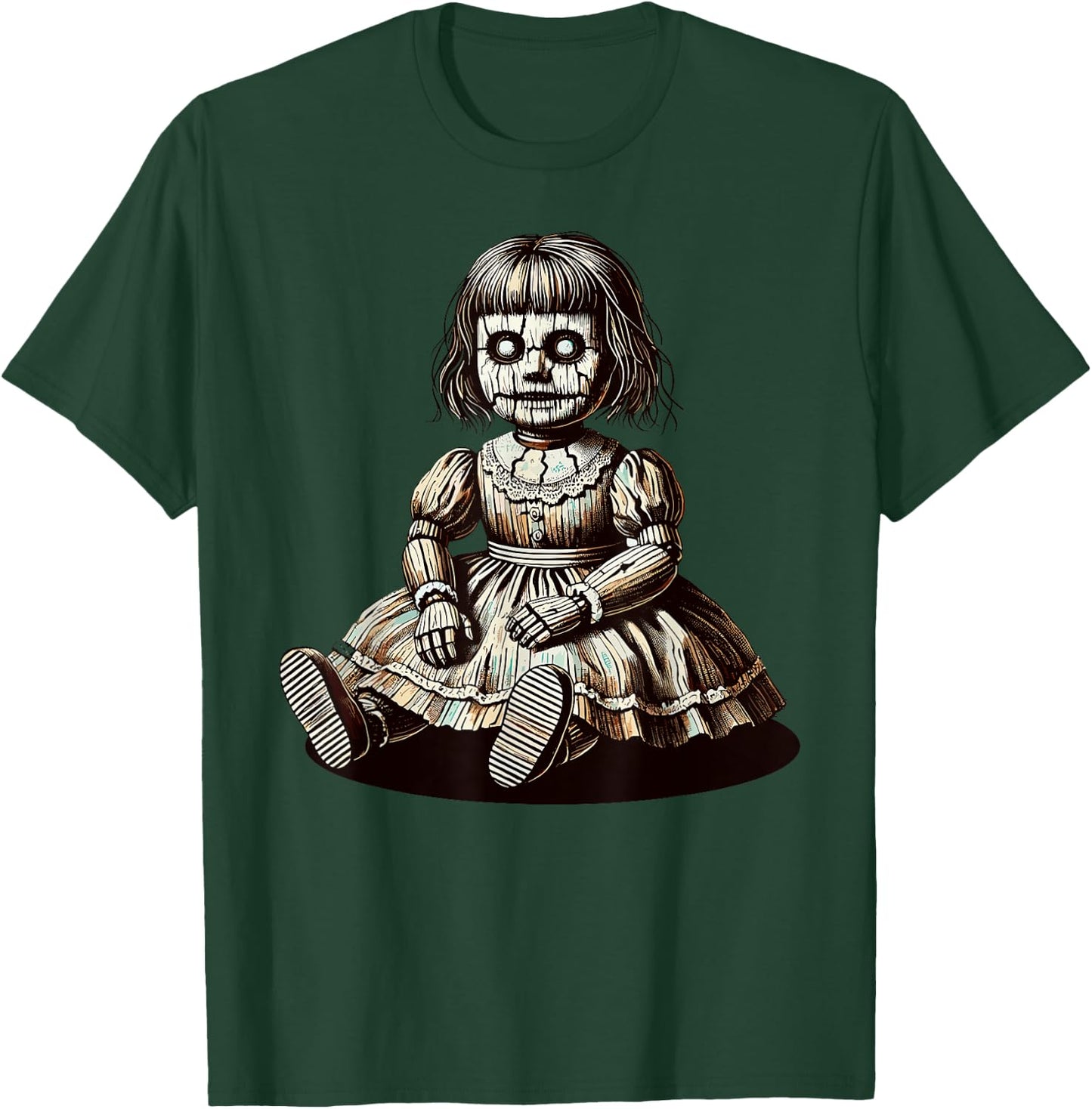 Horror Creepy Doll T-Shirt - T-Shirt | Forest