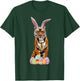 Easter Shirt Tiger Funny Bunny Ears & Eggs Tiger Gift T-Shirt - T-Shirt | Forest