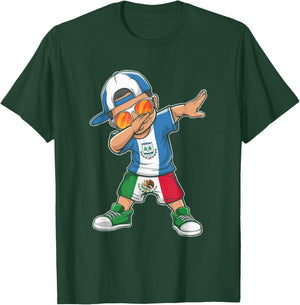 Half Mexican Half Guatemalan Guatemala Flag Mexico T-Shirt - T-Shirt | Forest
