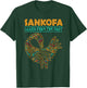 Black History Sankofa African Bird Juneteenth T-Shirt - T-Shirt | Forest
