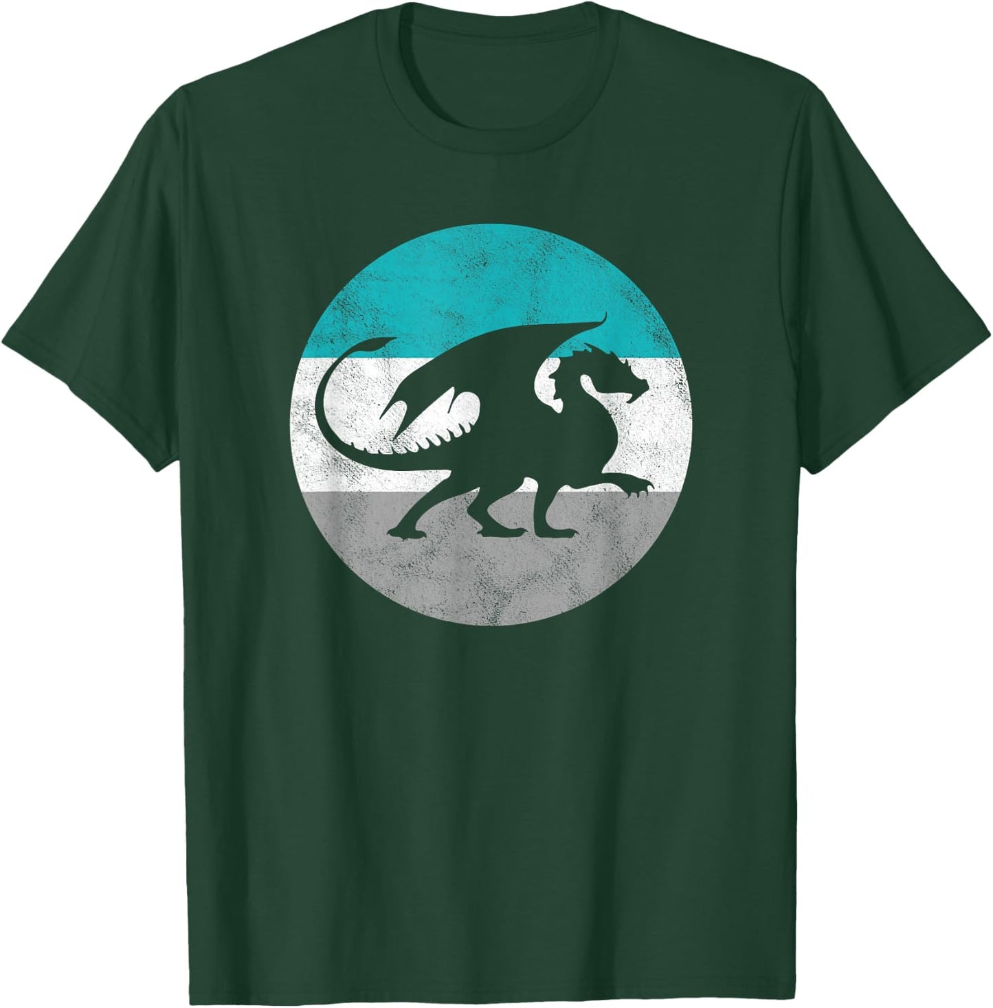 Dragon Gift Shirt Women Boys & Girls | Distressed T-Shirt - T-Shirt | Forest