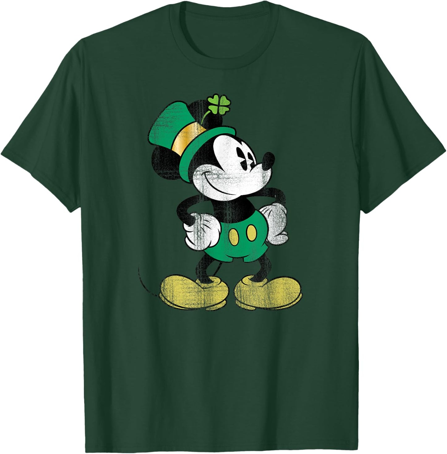 Mickey Mouse - St. Patrick's Day Leprechaun T-Shirt - T-Shirt | Forest