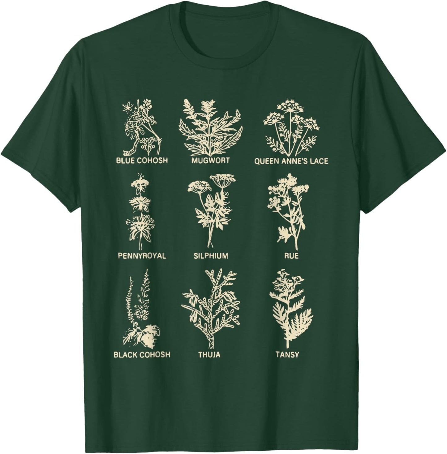 Subtle Pro Choice Rights My Body My Choice Herbs T-Shirt - T-Shirt | Forest