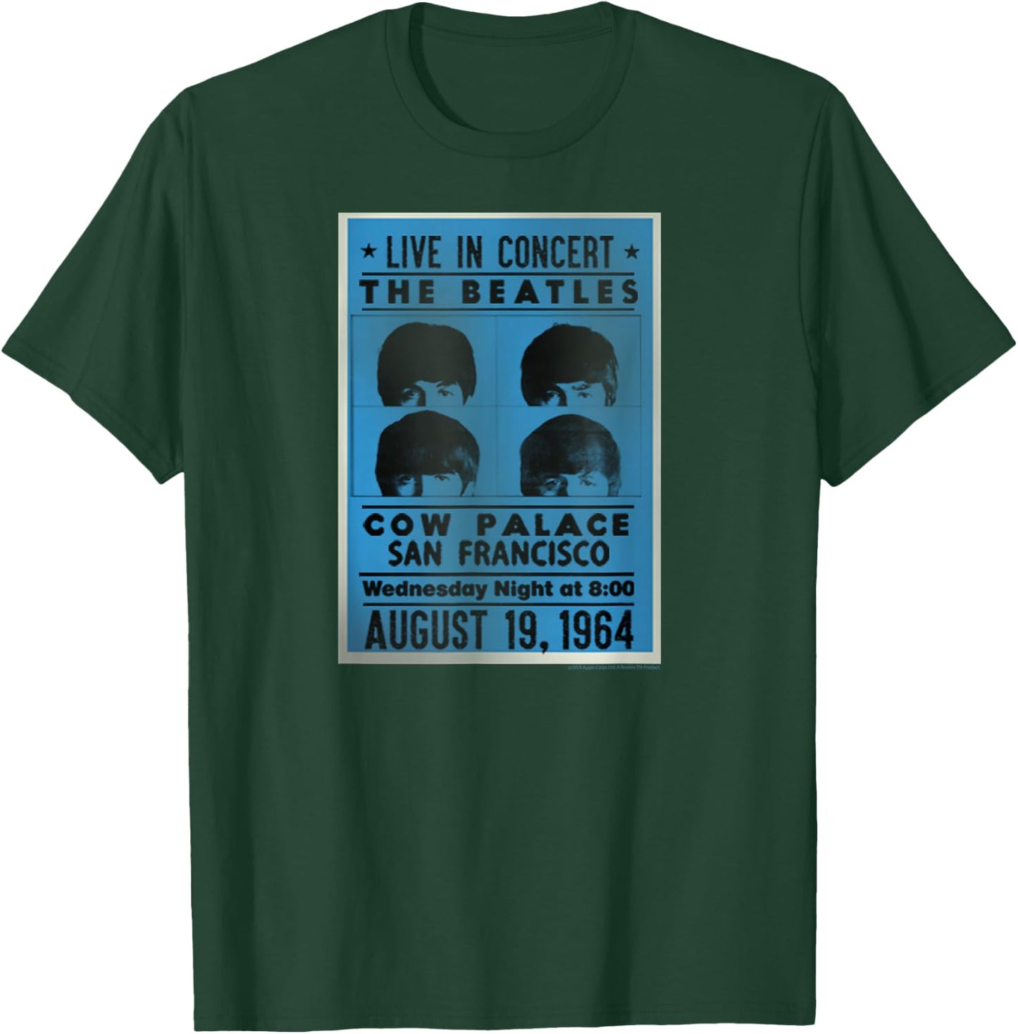 The Beatles Cow Palace SF 1964 T-Shirt - T-Shirt | Forest