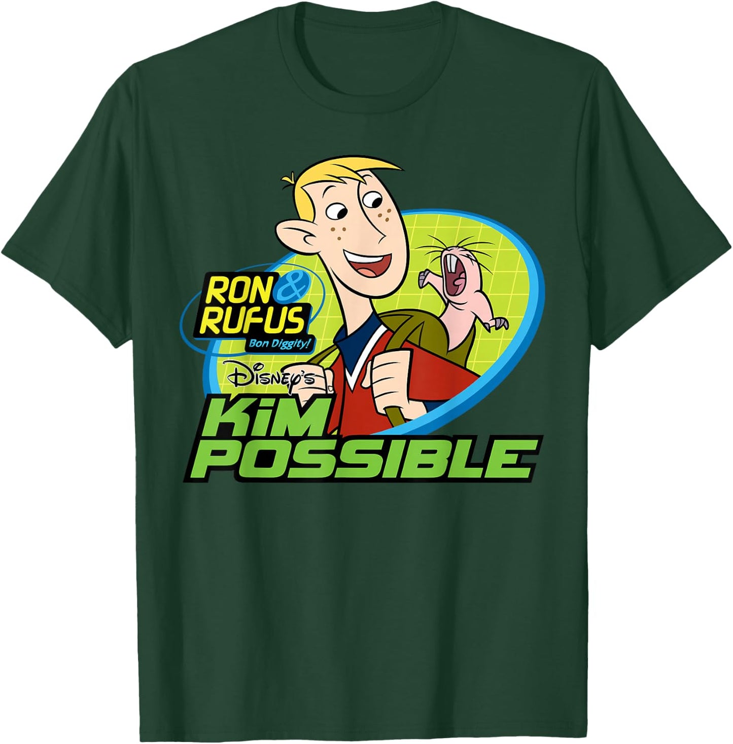 Kim Possible - Ron and Rufus Bon Diggity T-Shirt - T-Shirt | Forest