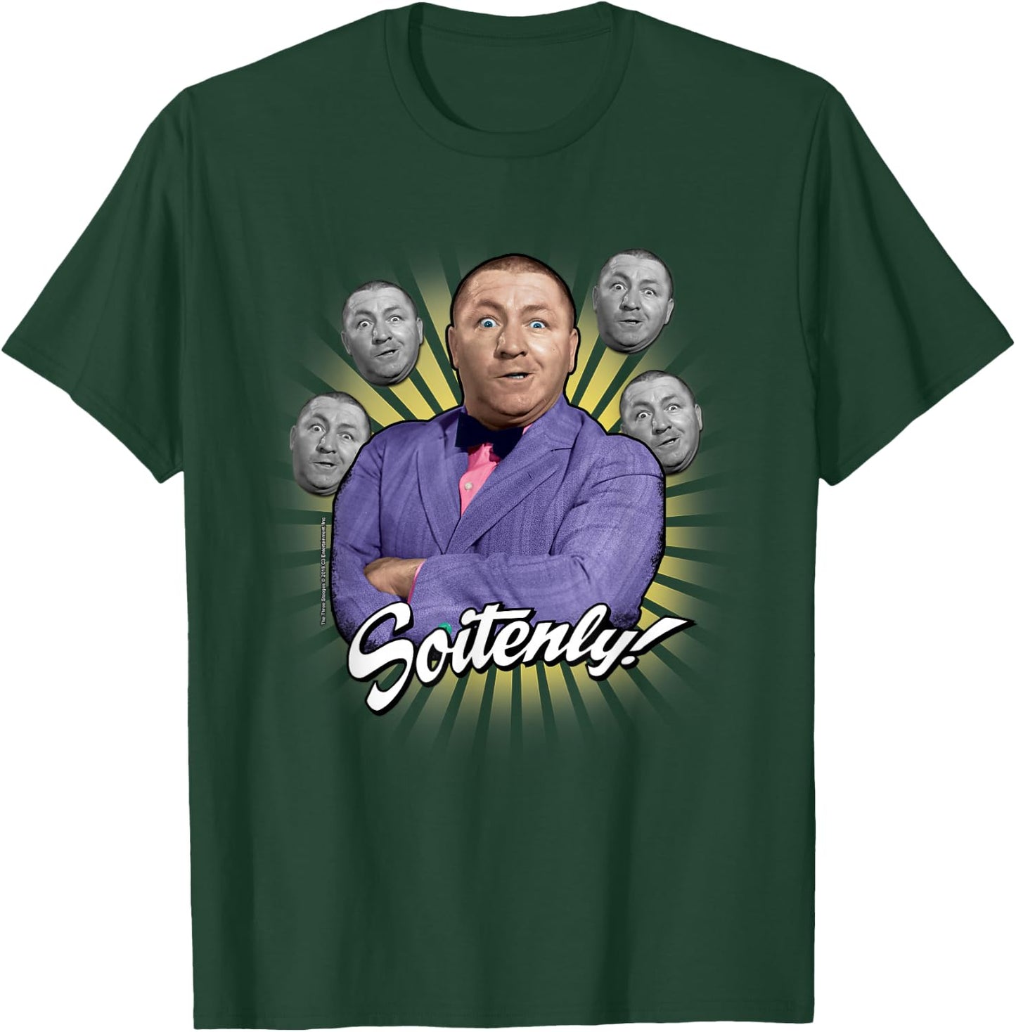 TTS- The Three Stooges Curly: Soitenly! T-Shirt - T-Shirt | Forest