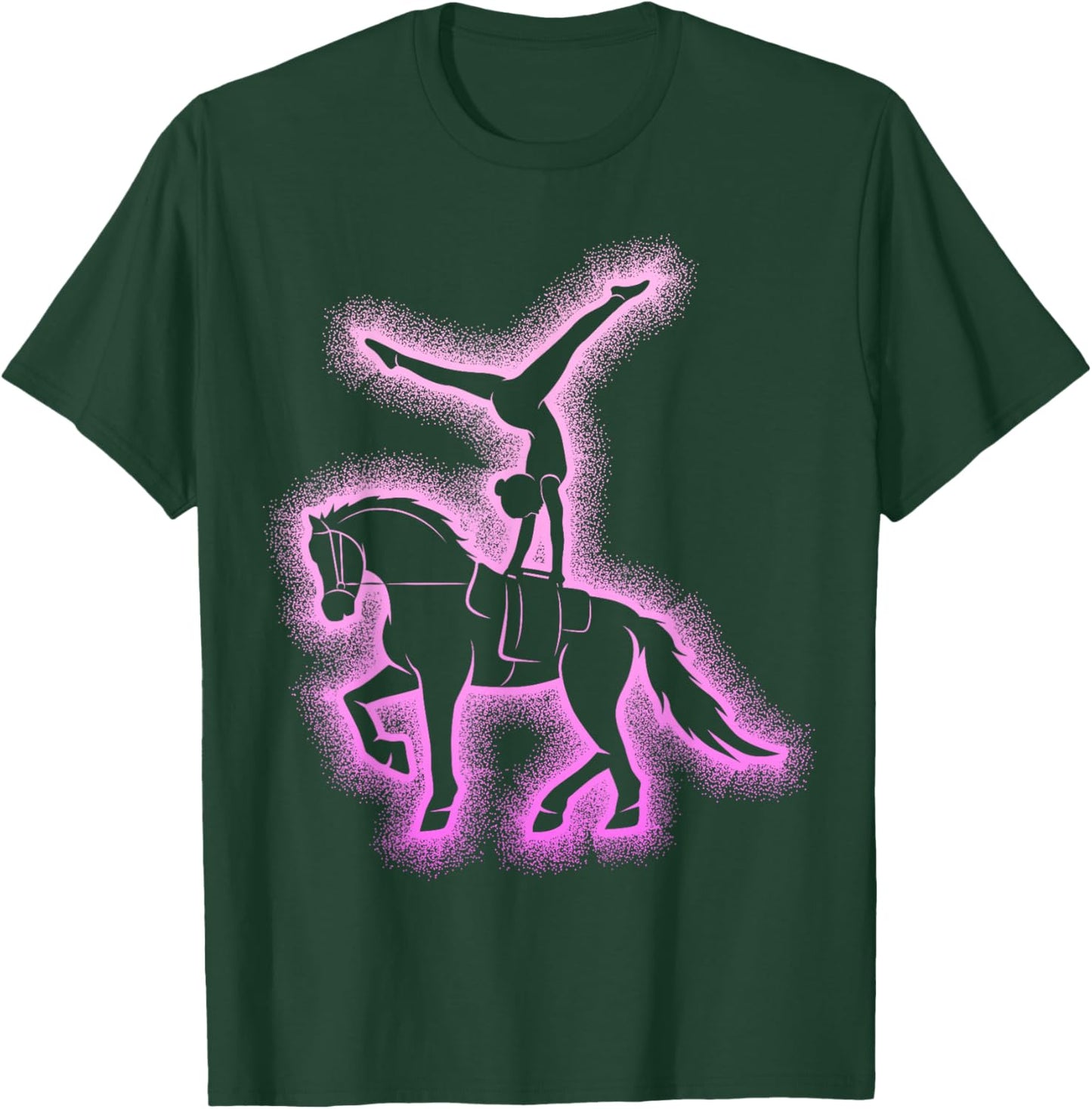 Equestrian Vaulting Horse Vaulters Girls T-Shirt - T-Shirt | Forest