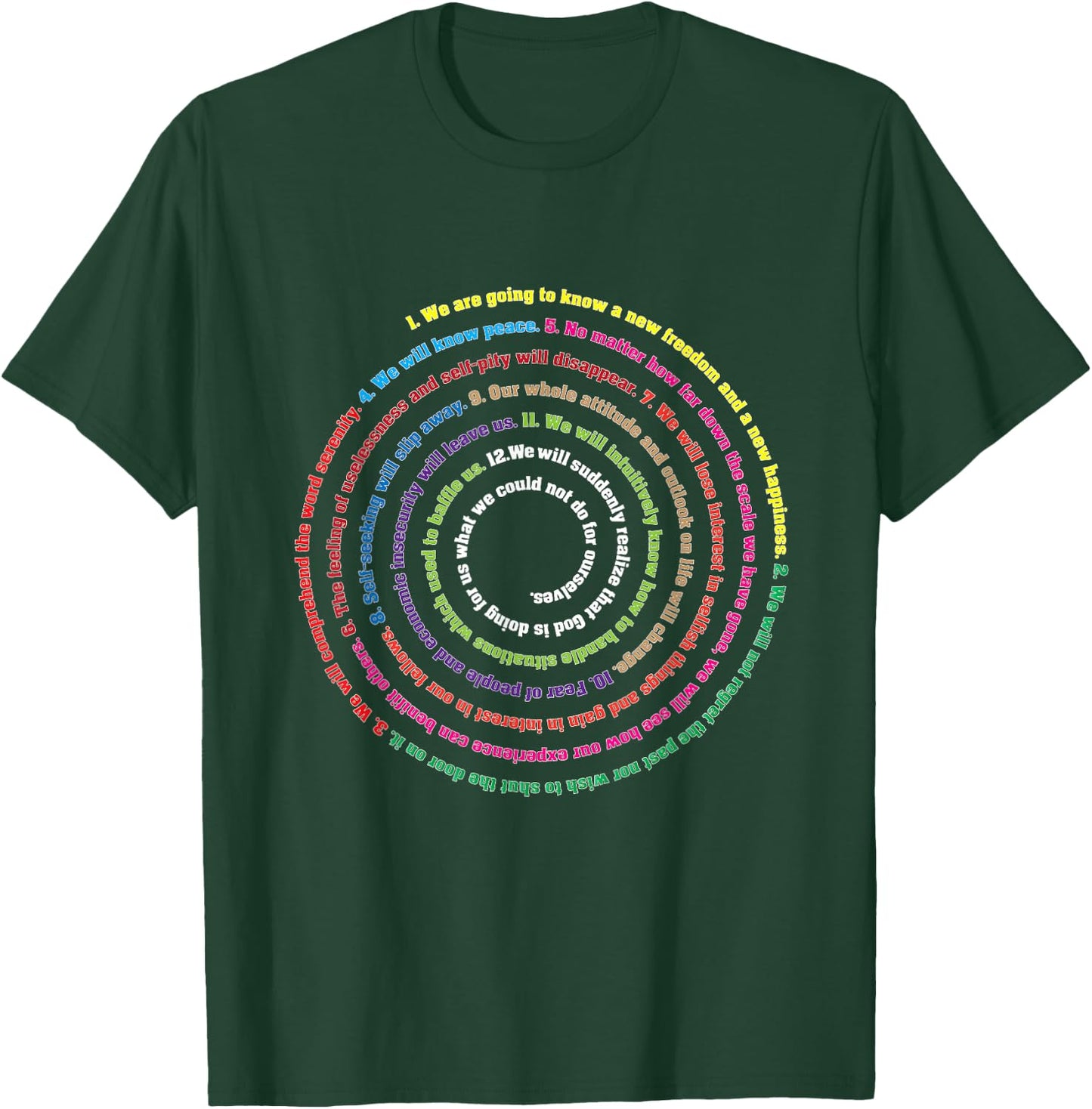 AA 12 Step Recovery T Shirt Definition Of Insanity T-Shirt - T-Shirt | Forest