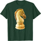 Wood Ivory Knight Chess Piece T-Shirt - T-Shirt | Forest