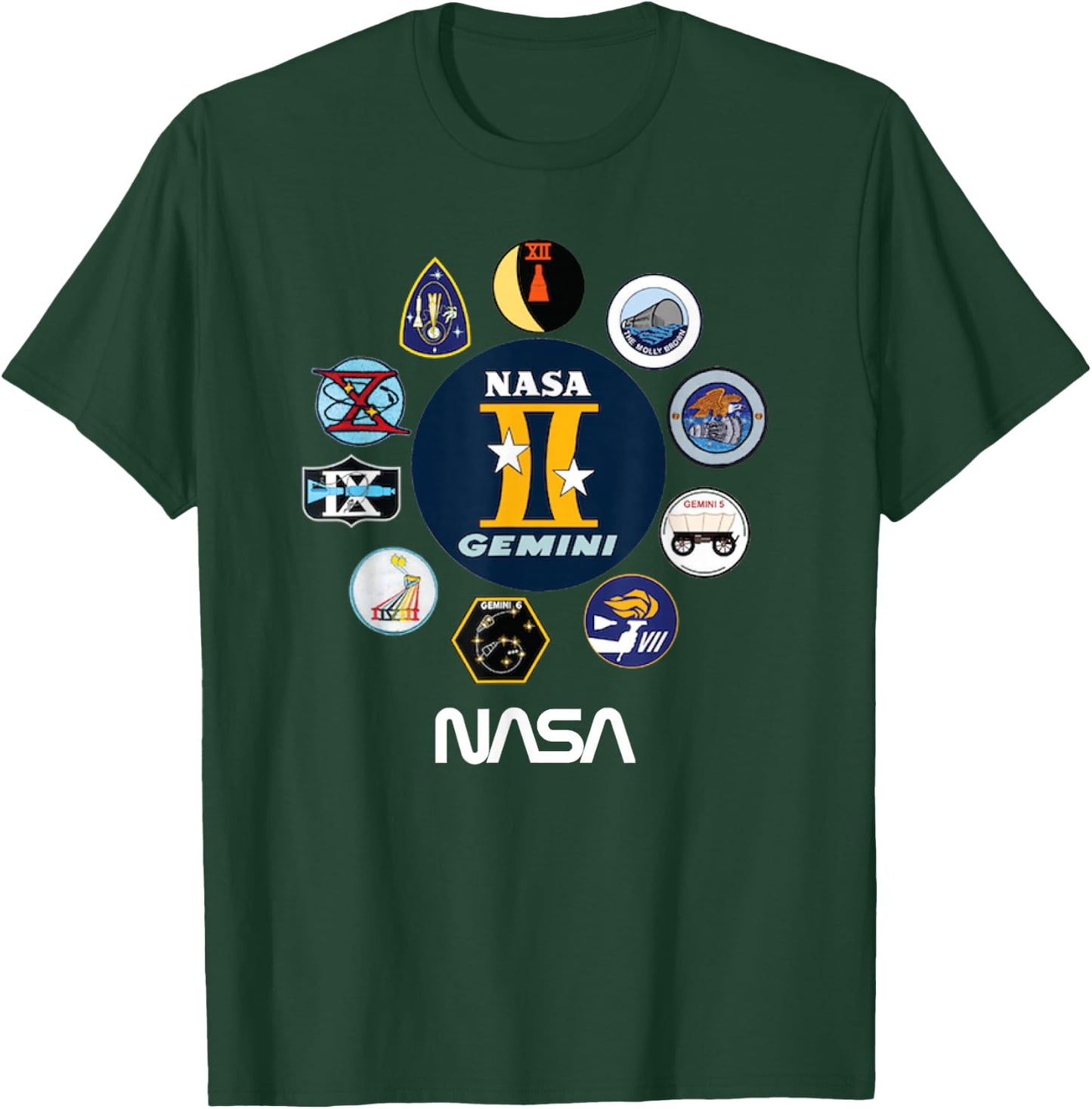 NASA Project Gemini T-Shirt - T-Shirt | Forest