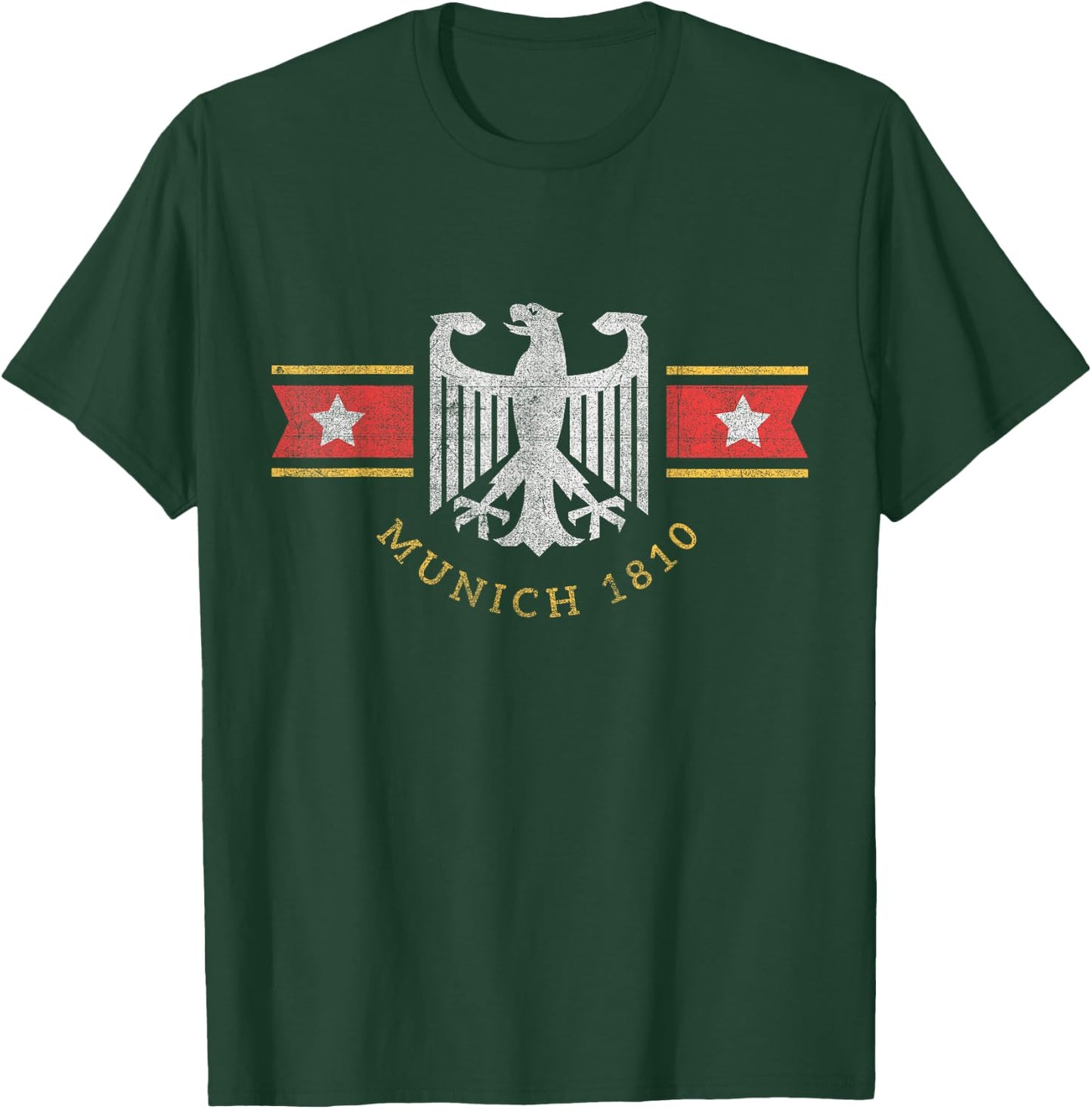 Munich Germany Eagle Stars and Bars Souvenir T-Shirt - T-Shirt | Forest