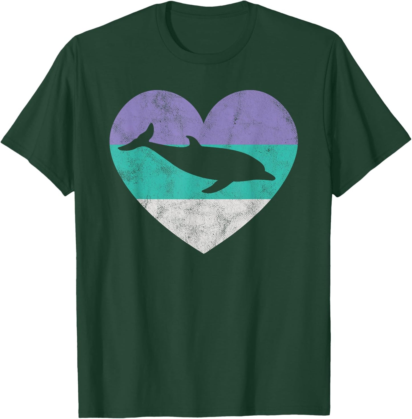 Dolphin Gift Shirt & Girls Retro Cute T-Shirt - T-Shirt | Forest