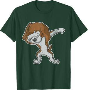 Beagle Dabbing Dog Dab Dance Women Girls Kids T-Shirt - T-Shirt | Forest