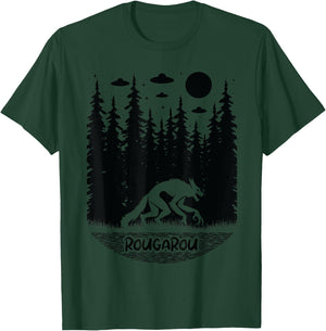 Funny Cryptid Rougarou Ufos Folklore Creature Cryptozoology T-Shirt - T-Shirt | Forest