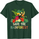 Retro Style Save The Rainforest Earth Day Gift T-Shirt - T-Shirt | Forest