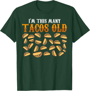 Funny 26 Year Old Taco Lovers Gag Gift, 26th Birthday T-Shirt - T-Shirt | Forest