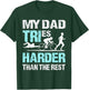 Triathlon dad - triathlon shirt T-Shirt - T-Shirt | Forest