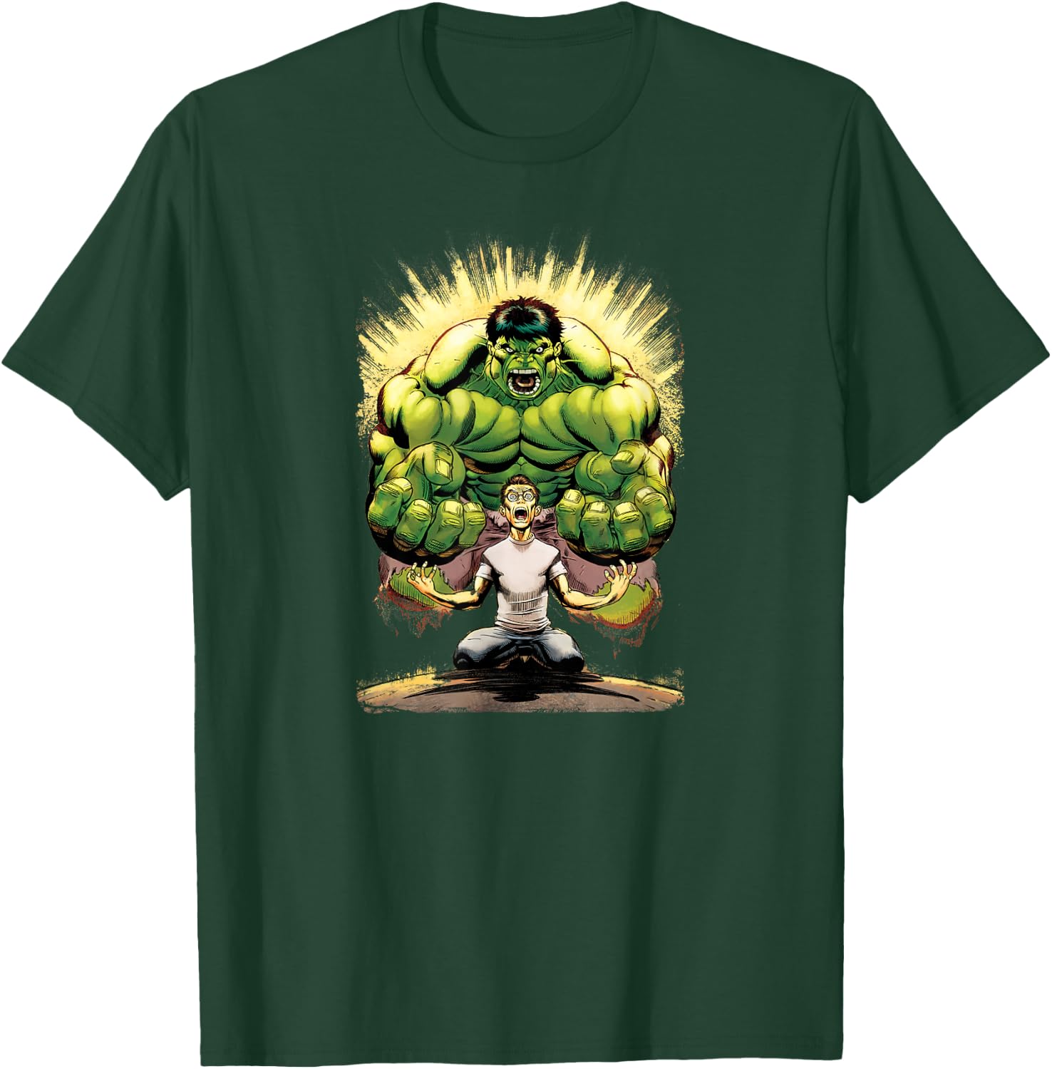 Marvel Hulk Insane in Both Bodies Graphic T-Shirt - T-Shirt | Forest