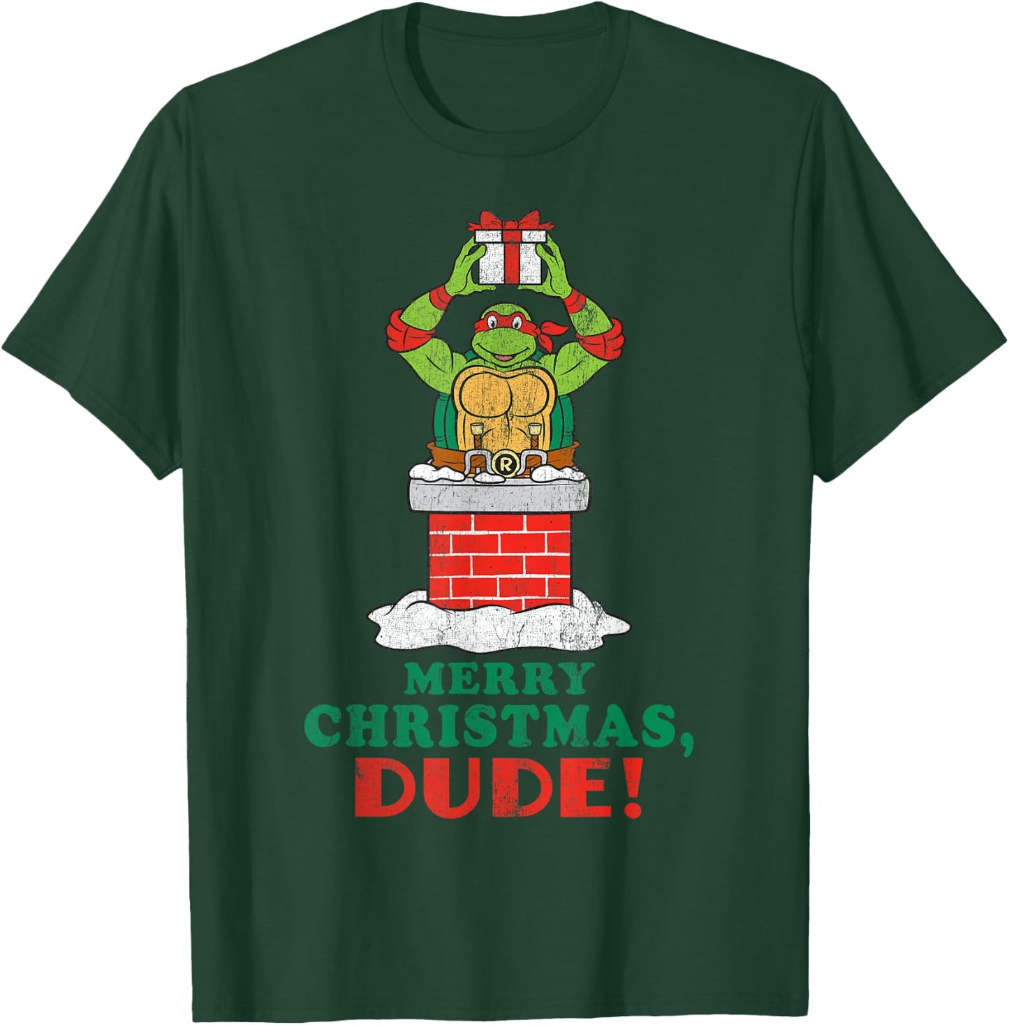 Teenage Mutant Ninja Turtles Merry Christmas Dude -Shirt T-Shirt - T-Shirt | Forest