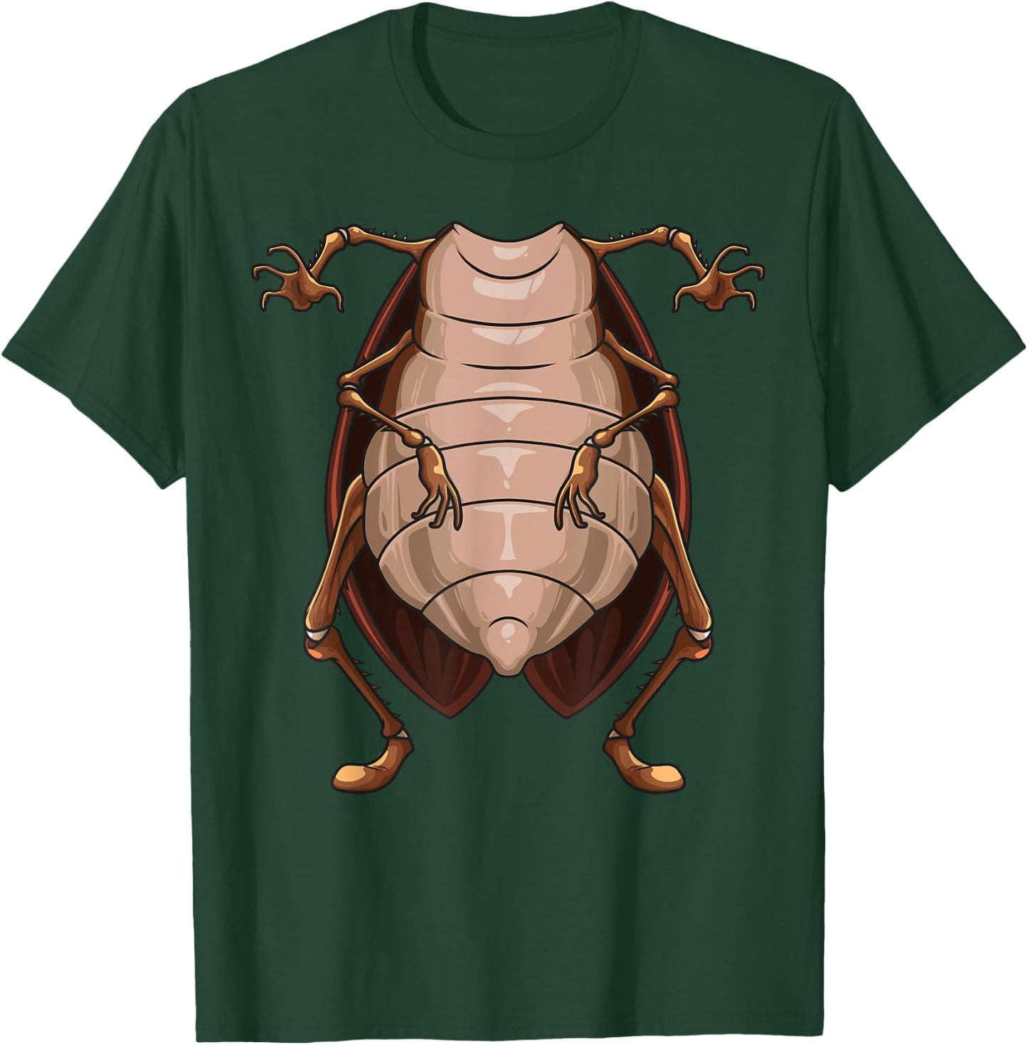 Cool Headless Cockroach | Funny Lazy Halloween Costume Gift T-Shirt - T-Shirt | Forest