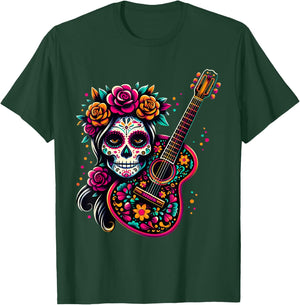 De Los Muertos La Catrina Day of the Dead Sugar Skull Women T-Shirt - T-Shirt | Forest