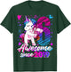 6 Year Old Unicorn Gifts For Girls 6th Birthday Girl Party T-Shirt - T-Shirt | Forest