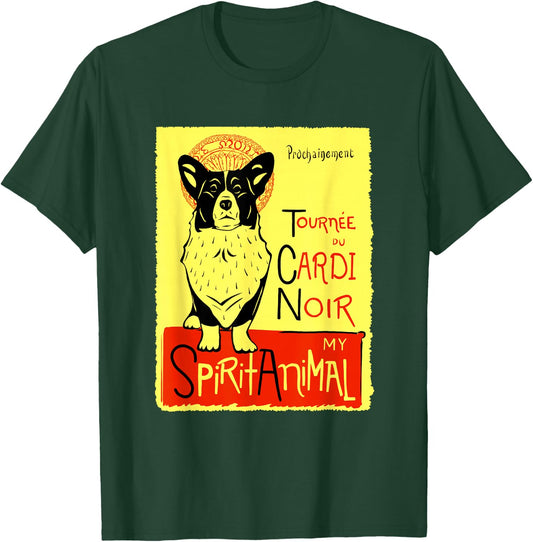 Funny Cardigan Welsh Corgi Cardi Artwork T-Shirt - T-Shirt | Forest