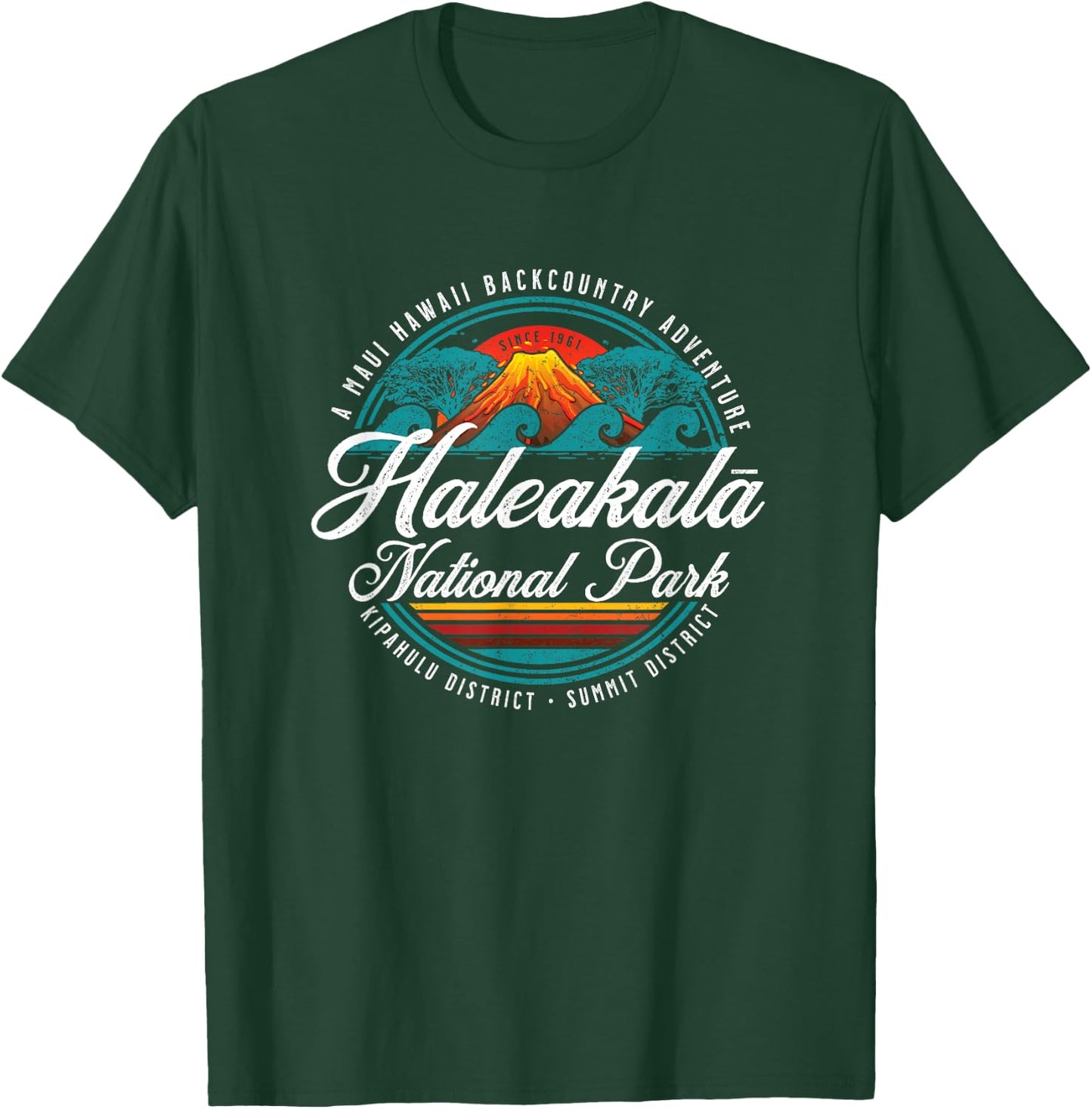 Haleakala National Park USA Sunrise Viewing Hiking Souvenir T-Shirt - T-Shirt | Forest