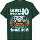 Level 10 Year Old Unlocked 10th Birthday Boy Video Gamer T-Shirt - T-Shirt | Forest